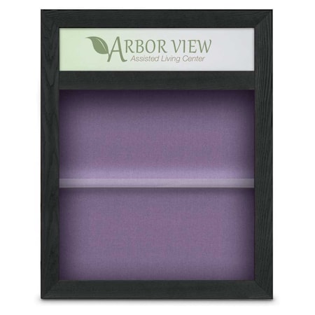 United Visual Products Outdoor Enclosed Combo Board, 42"x32", Satin Frame/Burgundy & Pearl UVCB4232OD-BURGUN-PEARL